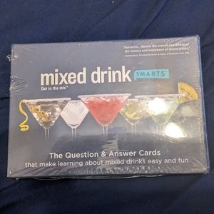 Mixed drink smarts Question and answer card game